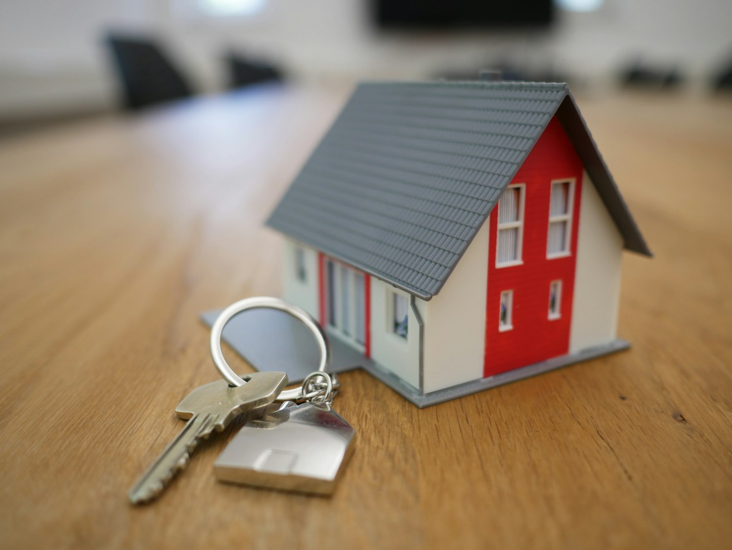 Homeowner receiving keys